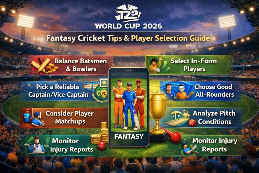 Top T20 World Cup 2026 Fantasy Cricket Tips & Player Selection Guide